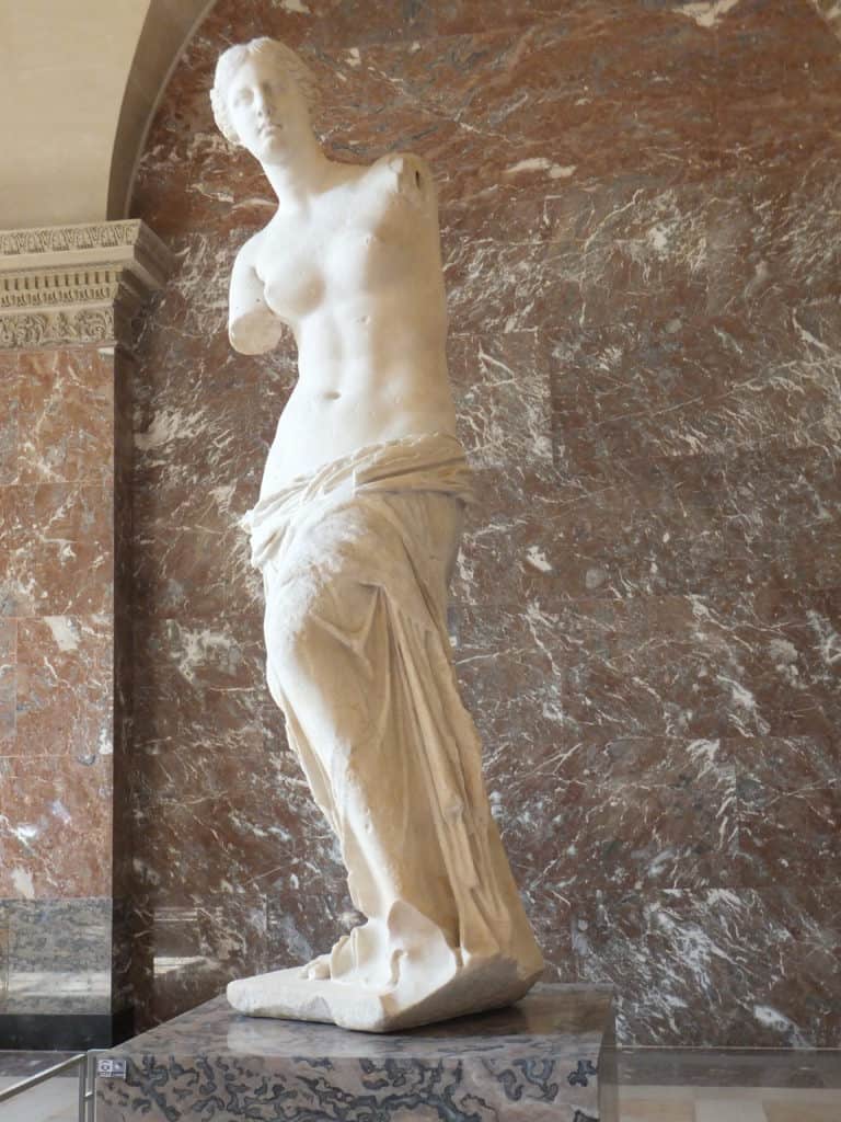 Venus de Milo at the Louvre Museum in Paris, France.