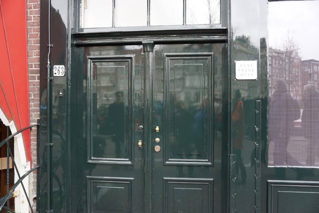Exterior doors of Anne Frank House.