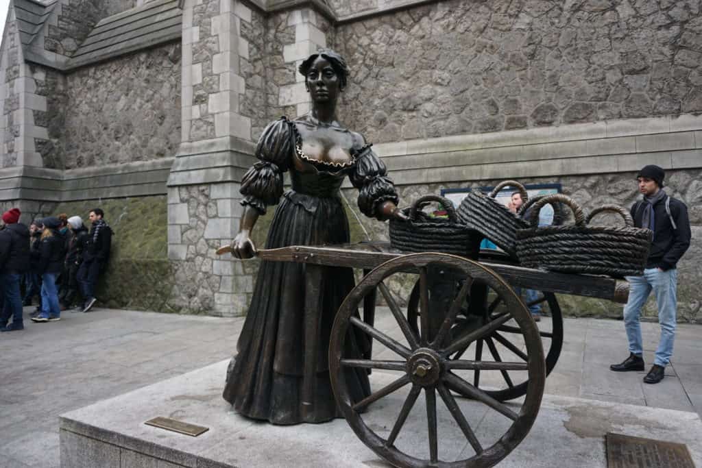 Molly Malone statue in Dublin.
