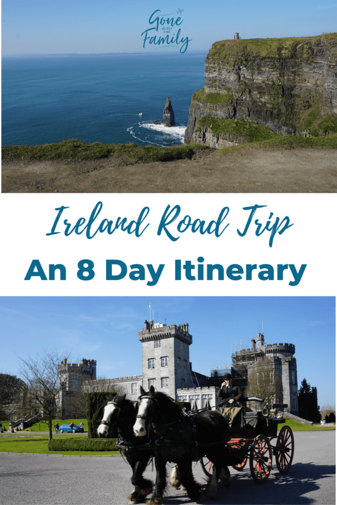Pinterest image for 8 day Ireland itinerary.