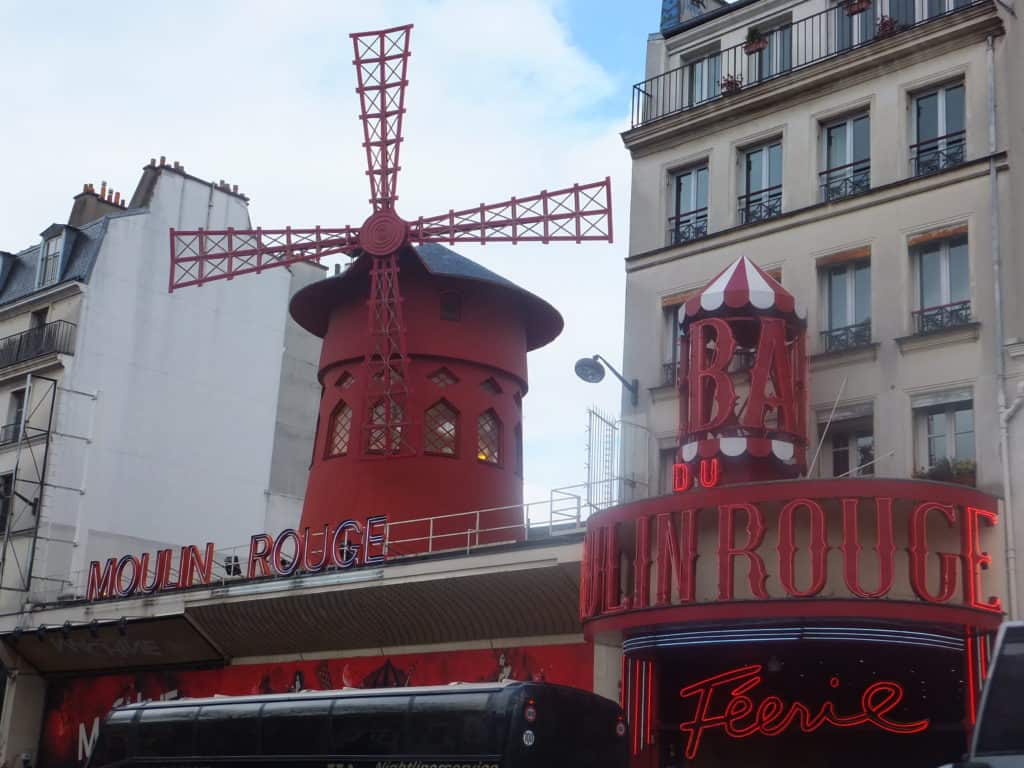 Moulin Rouge in Paris.