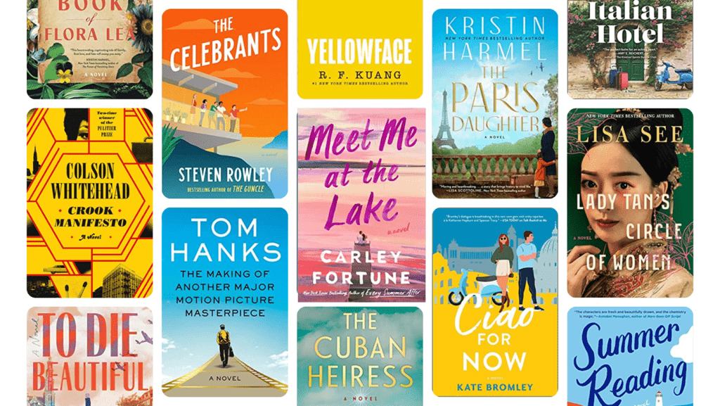 Grid image of 2023 summer book covers.