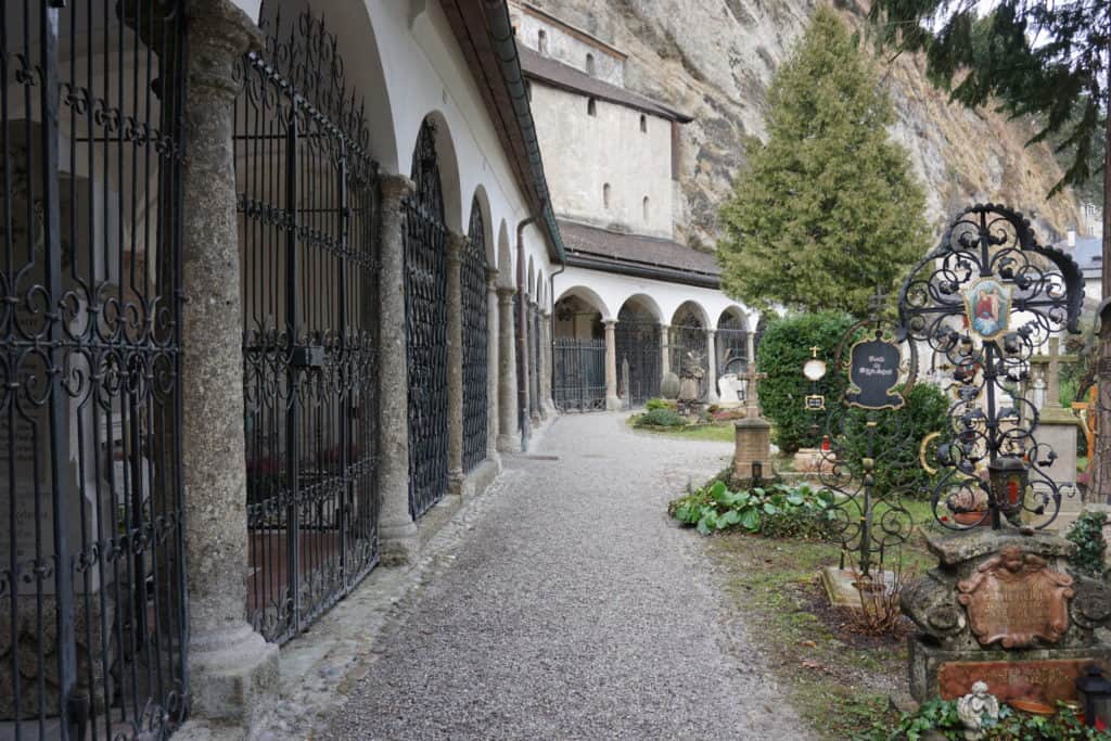 Cemetery of St. Peter's church in Salzburg, Austria.
