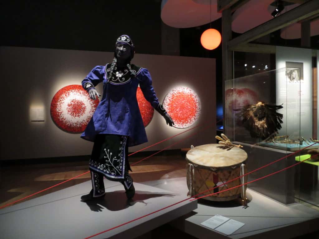 First Nations display at the Museum of Civilization in Quebec City.