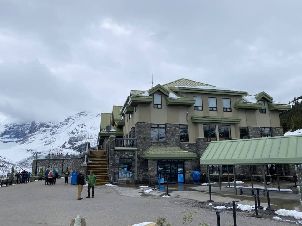 Exterior of Glacier Discovery Centre at Columbia Icefields.