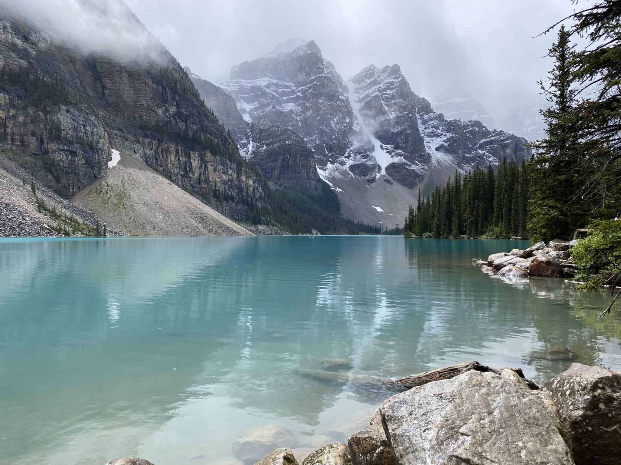 Visiting Beautiful Moraine Lake in Banff National Park - Gone With The ...