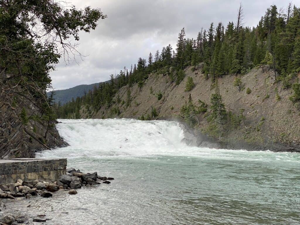 Bow Falls in Banff, Alberta.