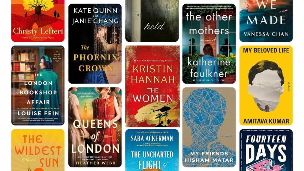 Grid image of winter 2024 book covers.