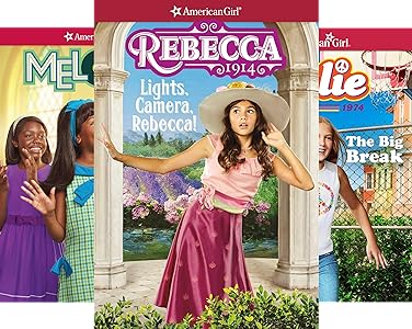 Three covers of American Girl historical books.