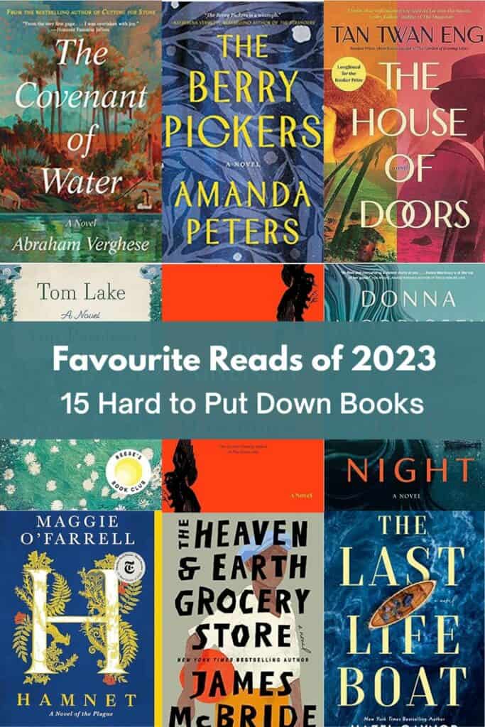 Pinterest image for Favourite Reads of 2023 - 15 Hard to Put Down Books.
