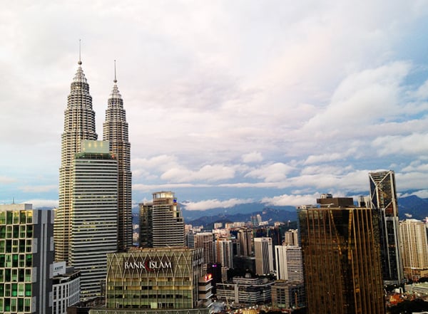 Kuala Lumpur skyline.