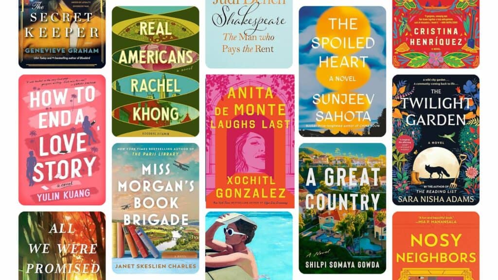Grid image of book covers for 21 of the Best Books to Read Spring 2024.