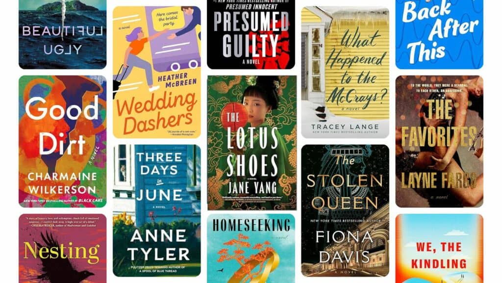 Feature image - grid of book covers for winter 2025.