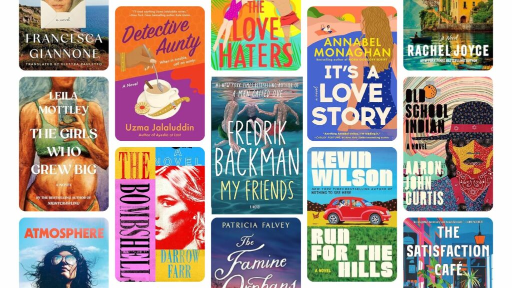 grid of book covers for best books to read summer 2025.