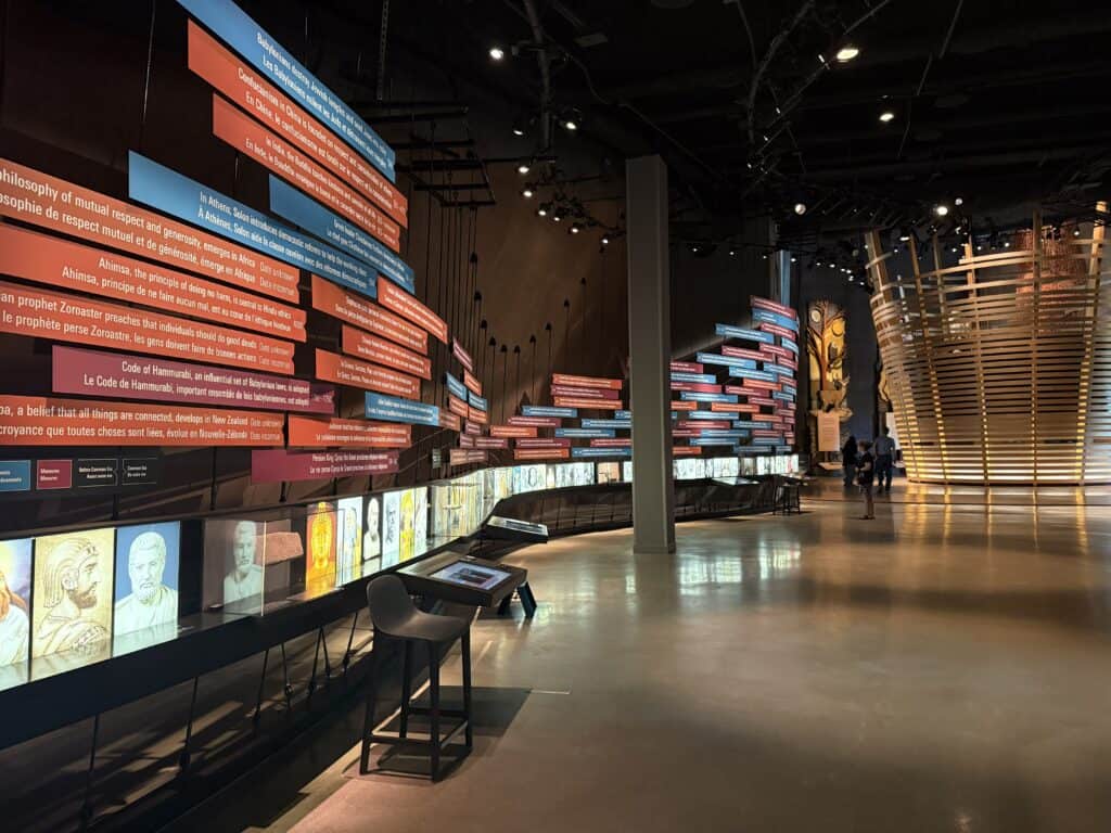 exhibit at Canadian Museum for Human Rights