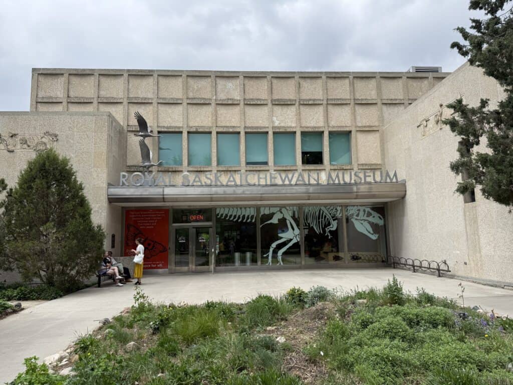 entrance to the Royal Saskatchewan Museum.