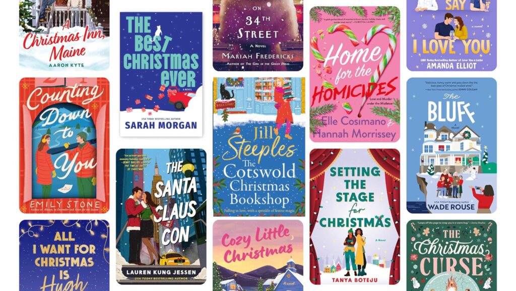grid image of christmas book covers new in 2026